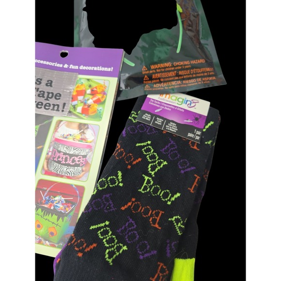 Lot of New Halloween Decor Craft Baking Pumpkin Skull Eyes Headbands Treat Bag - Picture 5 of 14